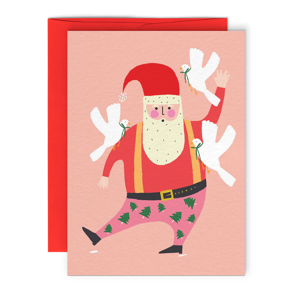 Carte de souhaits illustration Santa