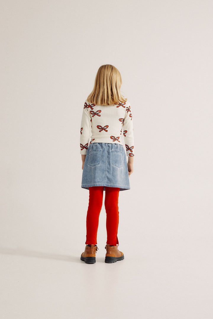 Enfant avec Tshirt manches longues avec imprimé Rubans rouges