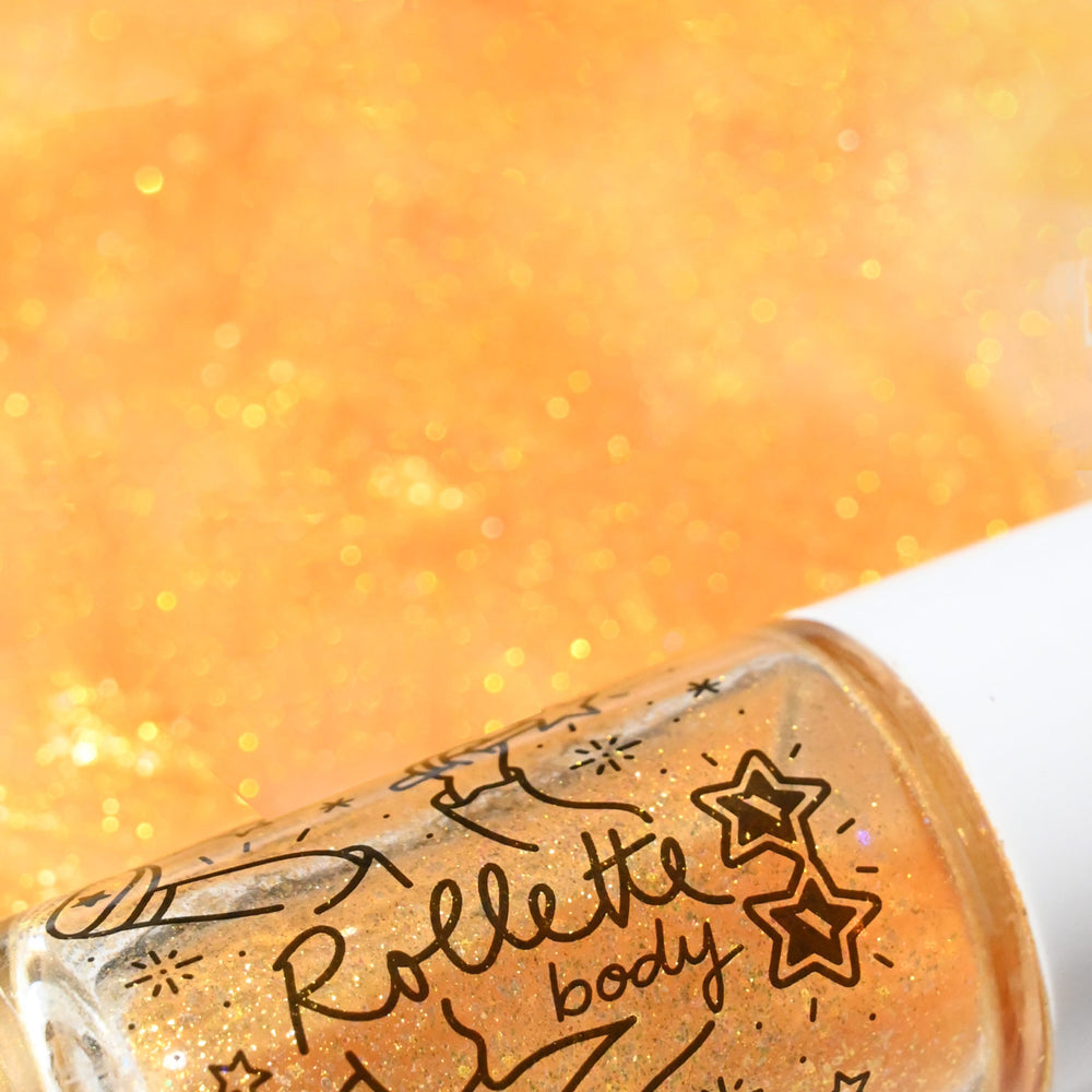 Rollette Body gel pailleté pour le corps Yellow gold