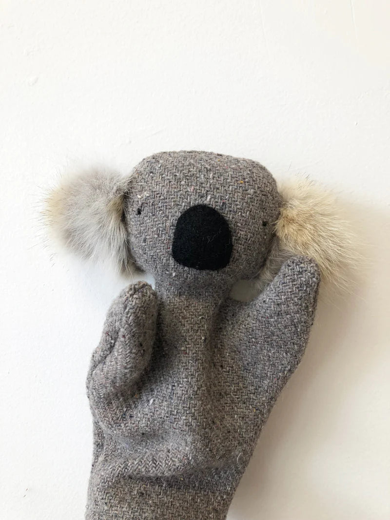 Marionnette à main Koala en laine