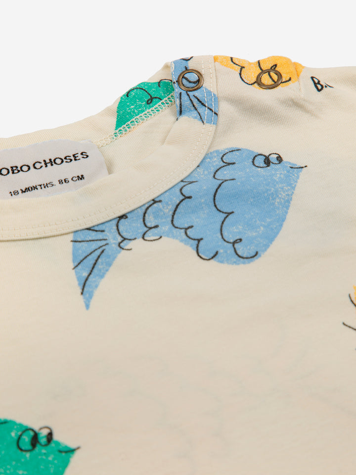 Bobo Choses ss23 - T-shirt - Multicolor fish all over - Bébé