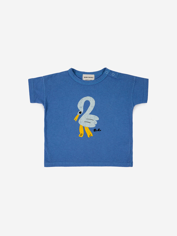 Tshirt bleu avec Pélican pour Bébé