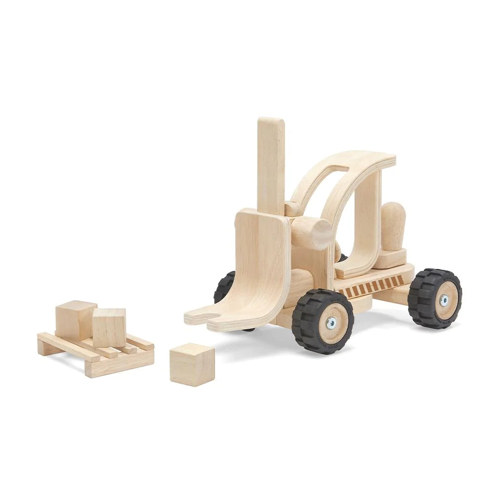 Chariot élévateur en bois Plan Toys - Jouet pour enfants