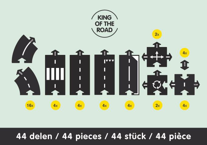 waytoplay montreal canada king of the road 44 pieces Route flexible As de la route 