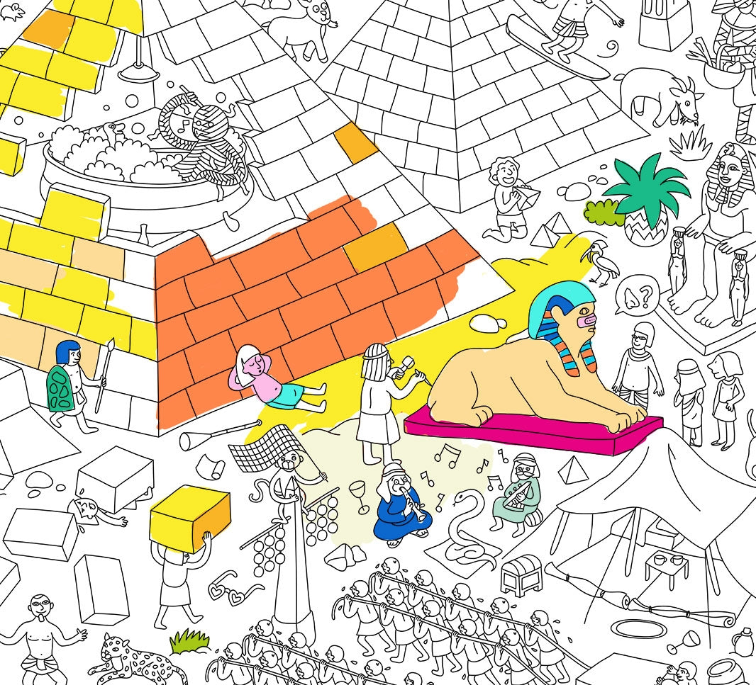 Affiche géante à colorier Pyramide omy montreal quebec
