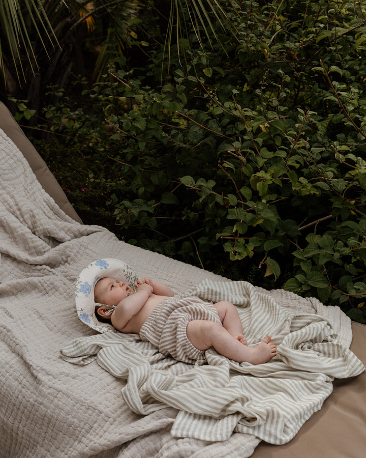 Bébé avec Couverture d'emmaillotage Stripe Anjou
