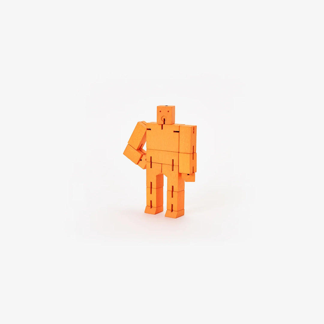 Cubebot micro en bois orange