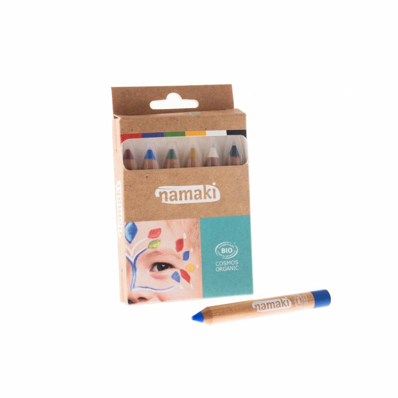 Namaki Maquillage - ensemble de 6 crayons Mondes Arc-en-ciel