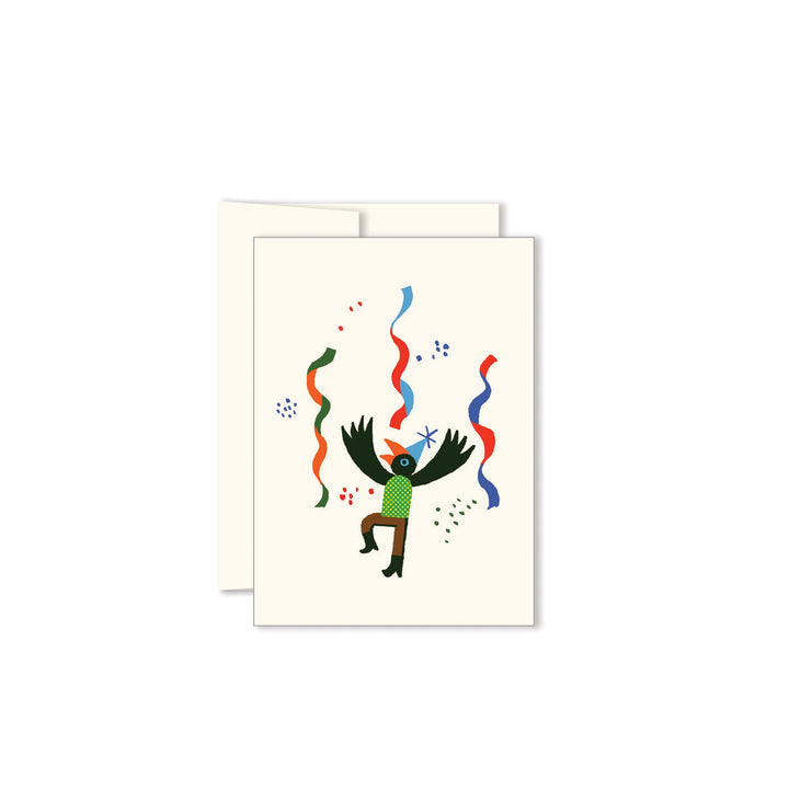 Paperole Mini carte de souhaits Cui cui et enveloppe blanche 