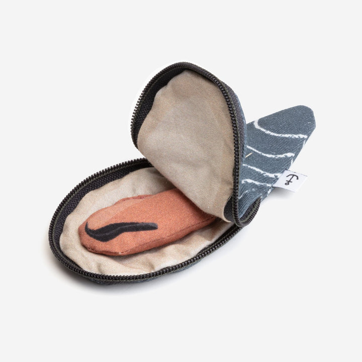 mussel fish-shaped coin purse, inside