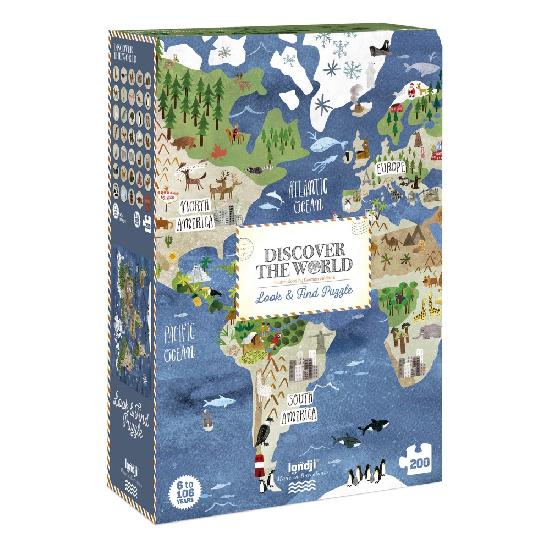 Londji Montreal Quebec Canada puzzle casse-tête enfants kids discover the world monde map carte atlas PZ392U