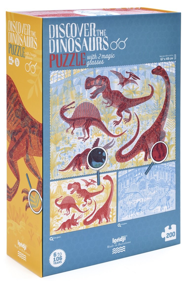 londji casse-tête puzzle montréal québec canada montreal quebec dinosaurs dinosaures magic magique PZ393U