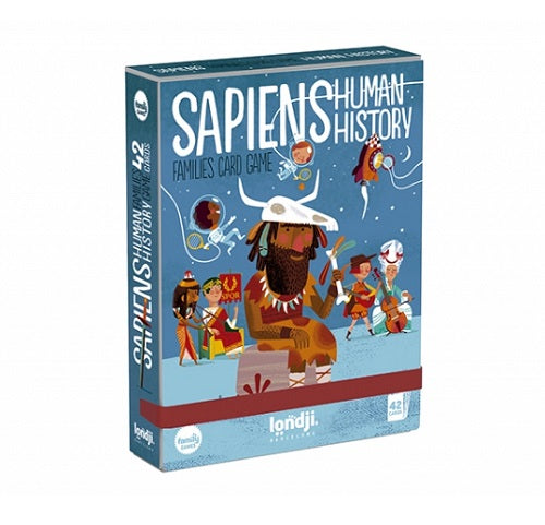 londji card game jeu de cartes sapiens human history families jeu des familles box boîte