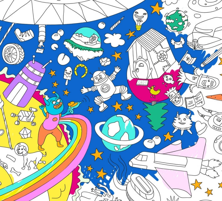 Omy Affiche géante à colorier - Cosmos / Arts et loisirs créatifs
