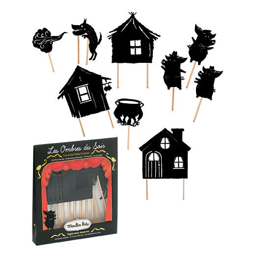 moulin roty trois petits cochons ombres du soir shadow puppets 711140