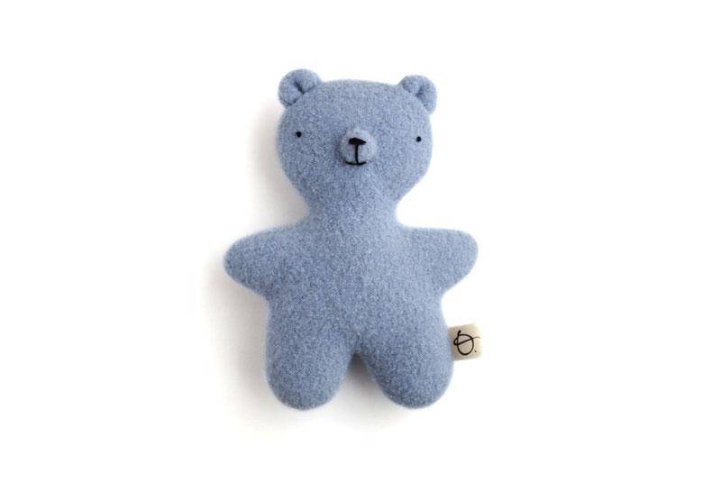 blue bear plush doll peluche ours bleu