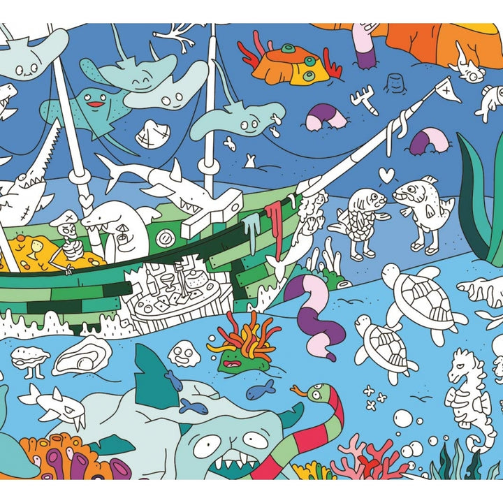 Omy Montreal Canada affiche géante à colorier ocean giant coloring poster